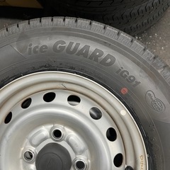 軽バン、軽トラ用ヨコハマスタッドレス&鉄ホイール4本セット　145/80R12の画像