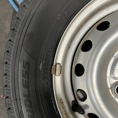 軽バン、軽トラ用ヨコハマスタッドレス&鉄ホイール4本セット　145/80R12の画像