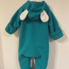 耳つき　sweet girl 　女の子70もこもこカバーオール　防寒の画像