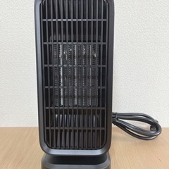 新品　セラミックヒーター　ブラック　小型 温風ヒーターの画像