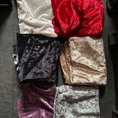 ベロア生地各色差し上げます。の画像