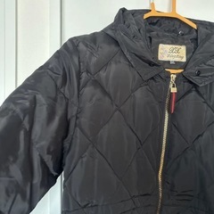 キルティング　ロングコートの画像