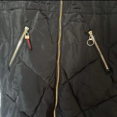 キルティング　ロングコートの画像