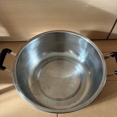 ステンレス　両手鍋の画像