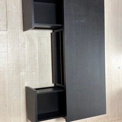 テレビ台 ブラック 収納あり ローボード　の画像