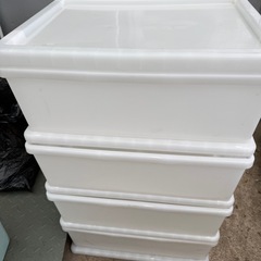 四段収納ケース2個の画像