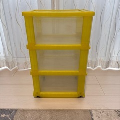 収納ケース 3段 引き出し キャスター付きの画像