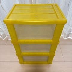 収納ケース 3段 引き出し キャスター付きの画像