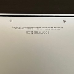 Apple MacBook Retina 2017 macOS Venturaの画像