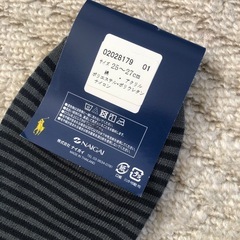 新品未使用 POLO RALPH LAUREN ボーダーショートソックス 靴下 25〜27cmの画像