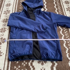 【GU】ナイロンジャケット　ネイビー　Mサイズの画像