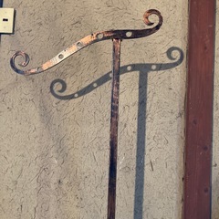 アンティーク調　ハンガーポールの画像