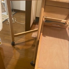 【取引確定】機能性サイドテーブル(お盆付き)の画像