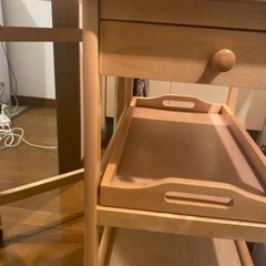 【取引確定】機能性サイドテーブル(お盆付き)の画像