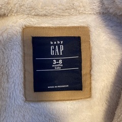 baby GAP ベビーアウター 3-6ヶ月 帽子付きの画像
