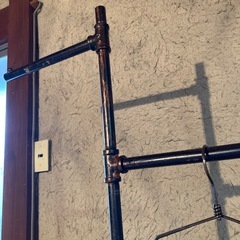 アンティーク調　ハンガーポールの画像