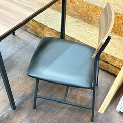 ジ534/ ニトリ NITOR ダイニングテーブル3点セット ブラウン 2人掛け 取扱説明書付きの画像