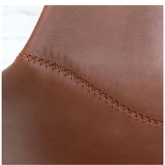 チェア ソフトレザー スチール  ダイニングチェア  ミッドセンチュリー 北欧  イス 椅子 の画像