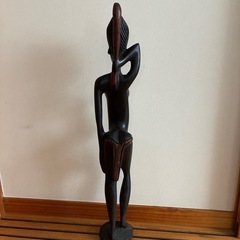 アジアン雑貨　木彫り人形の画像