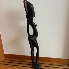 アジアン雑貨　木彫り人形の画像