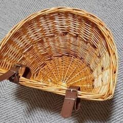 前かご　籐　カブ前かご流用　籐かご　D型　カブ　Cubの画像