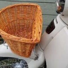 前かご　籐　カブ前かご流用　籐かご　D型　カブ　Cubの画像