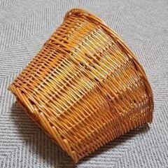 前かご　籐　カブ前かご流用　籐かご　D型　カブ　Cubの画像