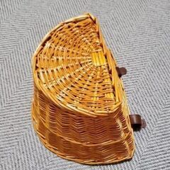 前かご　籐　カブ前かご流用　籐かご　D型　カブ　Cubの画像