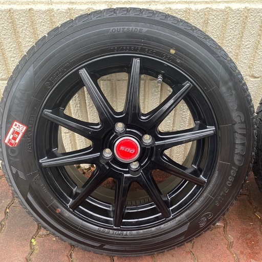 AUTECH15インチホイール 4枚セット中古 175/65R15タイヤ 175/65R15 アルミホイール4本セット (bi wa ko) 瀬田のタイヤ