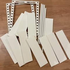 美品　ニトリ　シンク下　伸縮収納ラックの画像