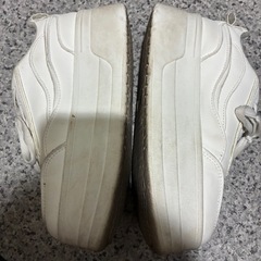 レディース厚底スニーカーホワイトの画像