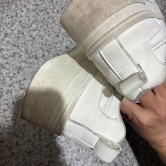 レディース厚底スニーカーホワイトの画像