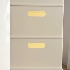 ニトリ Nインボックス クォーター ホワイト4個セットの画像