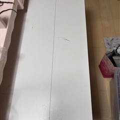 パソコンテーブル　白　ホワイト　学習机　　　の画像