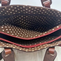 LILY リリィ レッセフェール＊ WAYショルダー ハンドバッグ　赤本革　非対面取引可能の画像