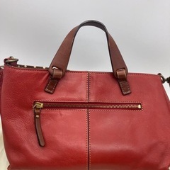 LILY リリィ レッセフェール＊ WAYショルダー ハンドバッグ　赤本革　非対面取引可能の画像