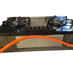 【美品‼️】リンナイ ガスコンロ RT31NHS-R LPガス用 ホース付き　中古の画像