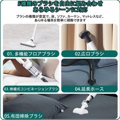 【新品】掃除機 コードレス スティッククリーナー 軽量 の画像