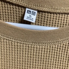 （XL）［お得］UNIQLO長袖ワッフルTの画像