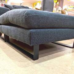 LOWYA カウチソファ コーナーソファ L字 3人掛け ネイビーの画像