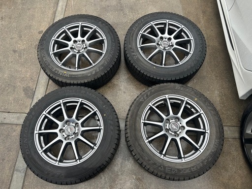 205/60R16 中古BSエコピアタイヤ4本と中古ホイール80系ヴォクシー純正