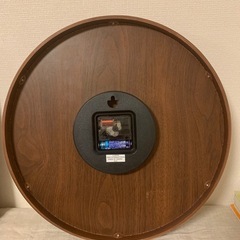 大きな掛け時計　ブラウンの画像