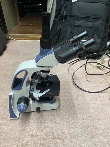 SWIFT 三眼生物顕微鏡 高性能3眼タイプ生物顕微鏡 最大2500X拡大 デジタル接眼レンズ付 Easyview 500万画素 US