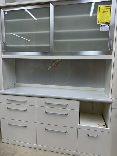 【ジャングルジャングル滋賀草津店】ジモティ来店特価!!　キッチンﾎﾞｰﾄﾞ　パモウナ　ホワイト　J-2512140