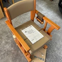 ポータブルトイレ　木製フレーム未使用の画像