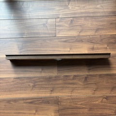 無印良品　壁につけられる家具　ブラウン 幅88cmの画像