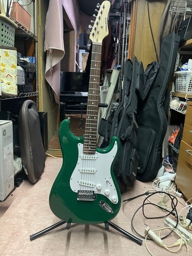 美品 PLAY TECH ギター　グリーン
