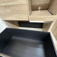 【ジャングルジャングル滋賀草津店】ジモティ来店特価!!　食器棚　ナチュラル　J-2512142の画像