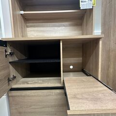 【ジャングルジャングル滋賀草津店】ジモティ来店特価!!　食器棚　ナチュラル　J-2512142の画像