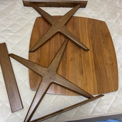 ニトリ　リラックスワイド　ダイニングテーブルセットの画像